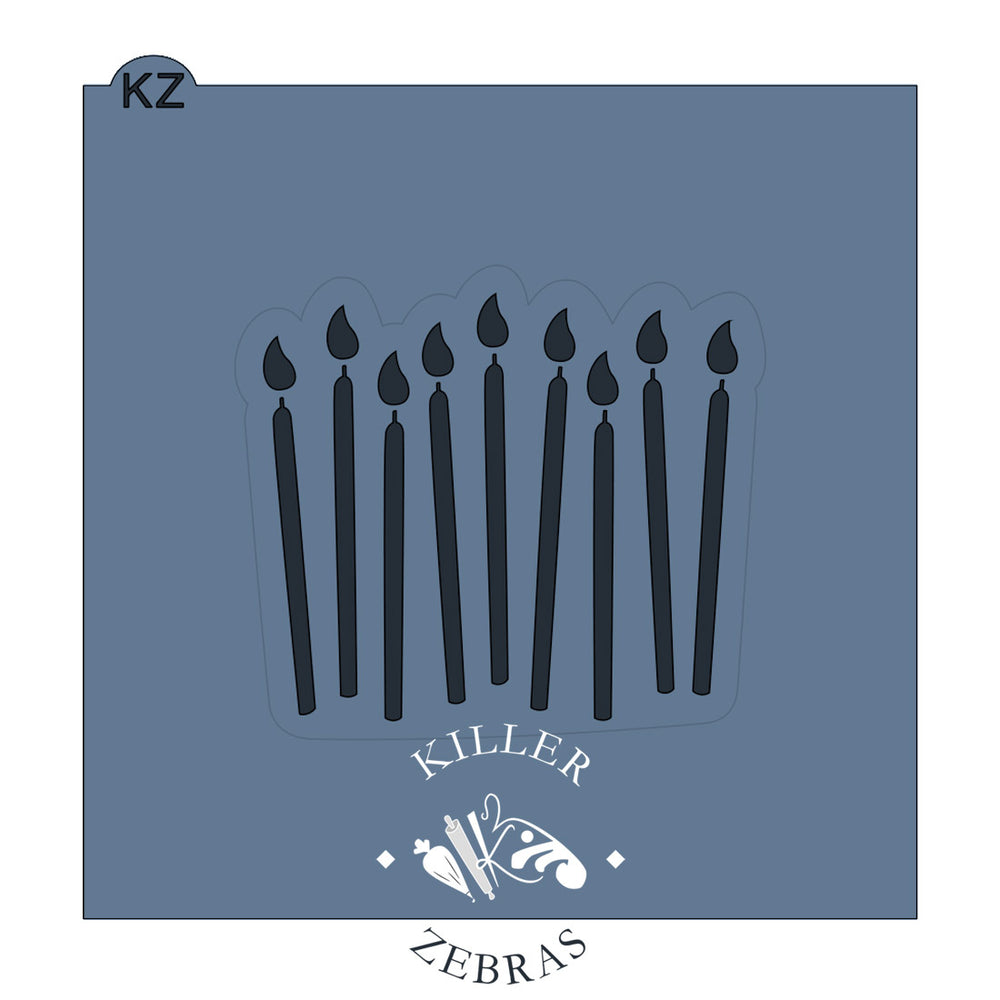 Birthday Candles Cutter/Stencil Killer Zebras