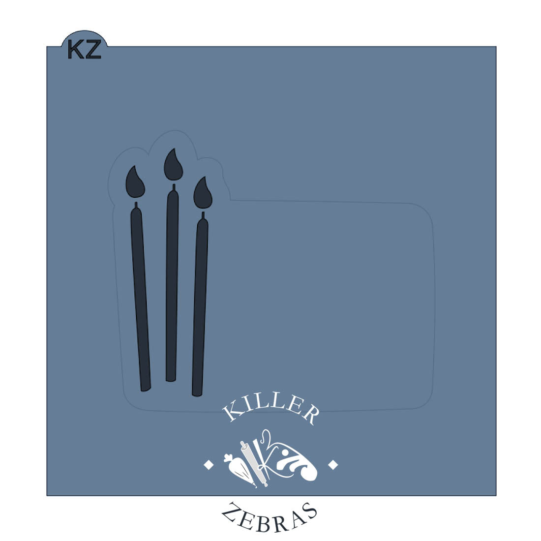 Birthday Candle Plaque Cutter/Stencil