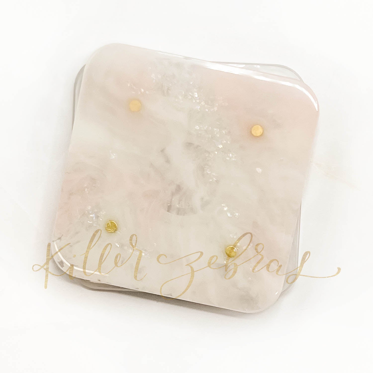BLUSH MARBLE Magnetic Cookie Turntable