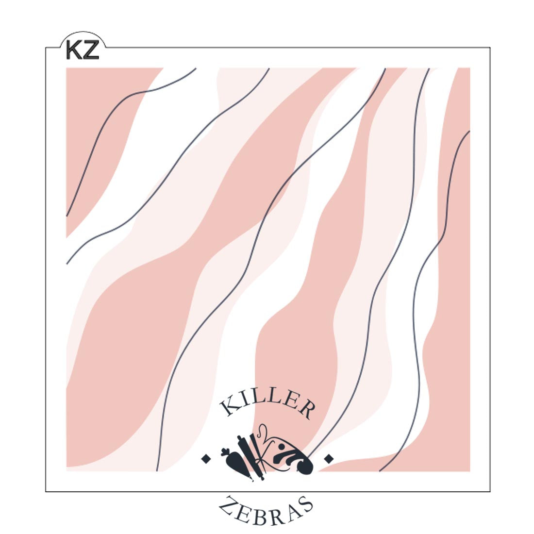 5.5 x 5.5 Stencil Bohemian Color Block 3 Part Stencil