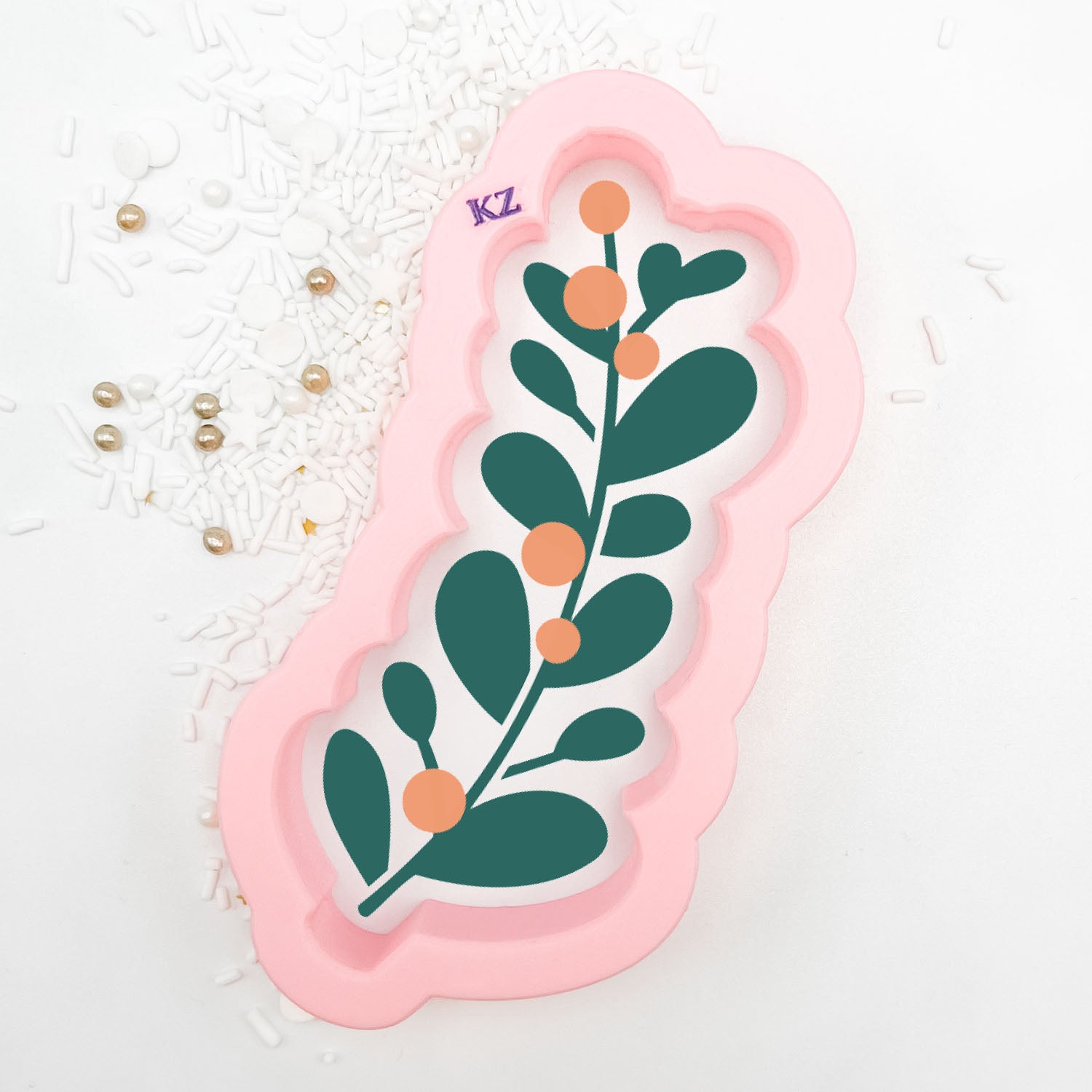 Cookie Cutters Botanical Branch (Style 6) – Cookie Cutter & Stencil Set