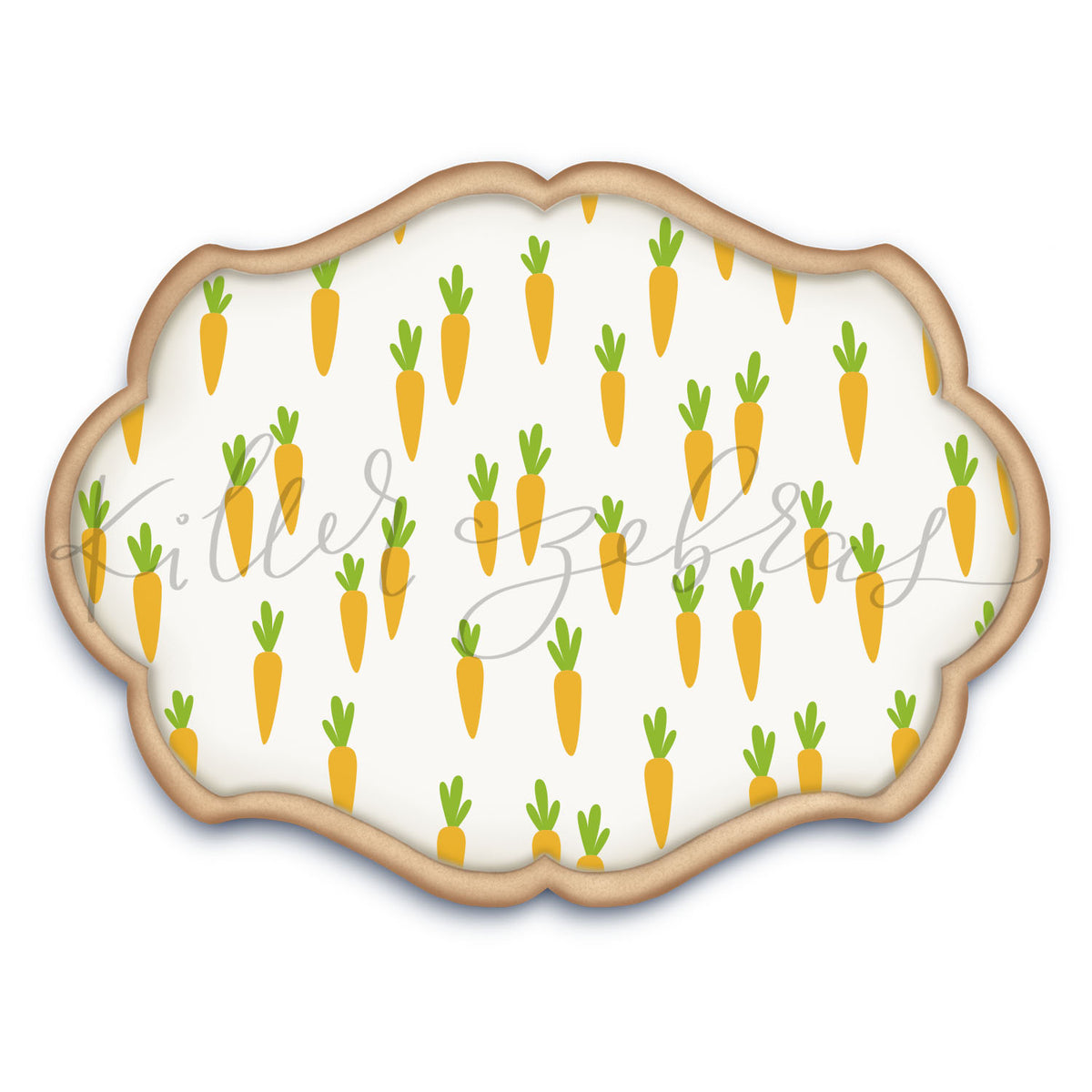 5.5 x 5.5 Stencil Bunny Food 2 Part Stencil