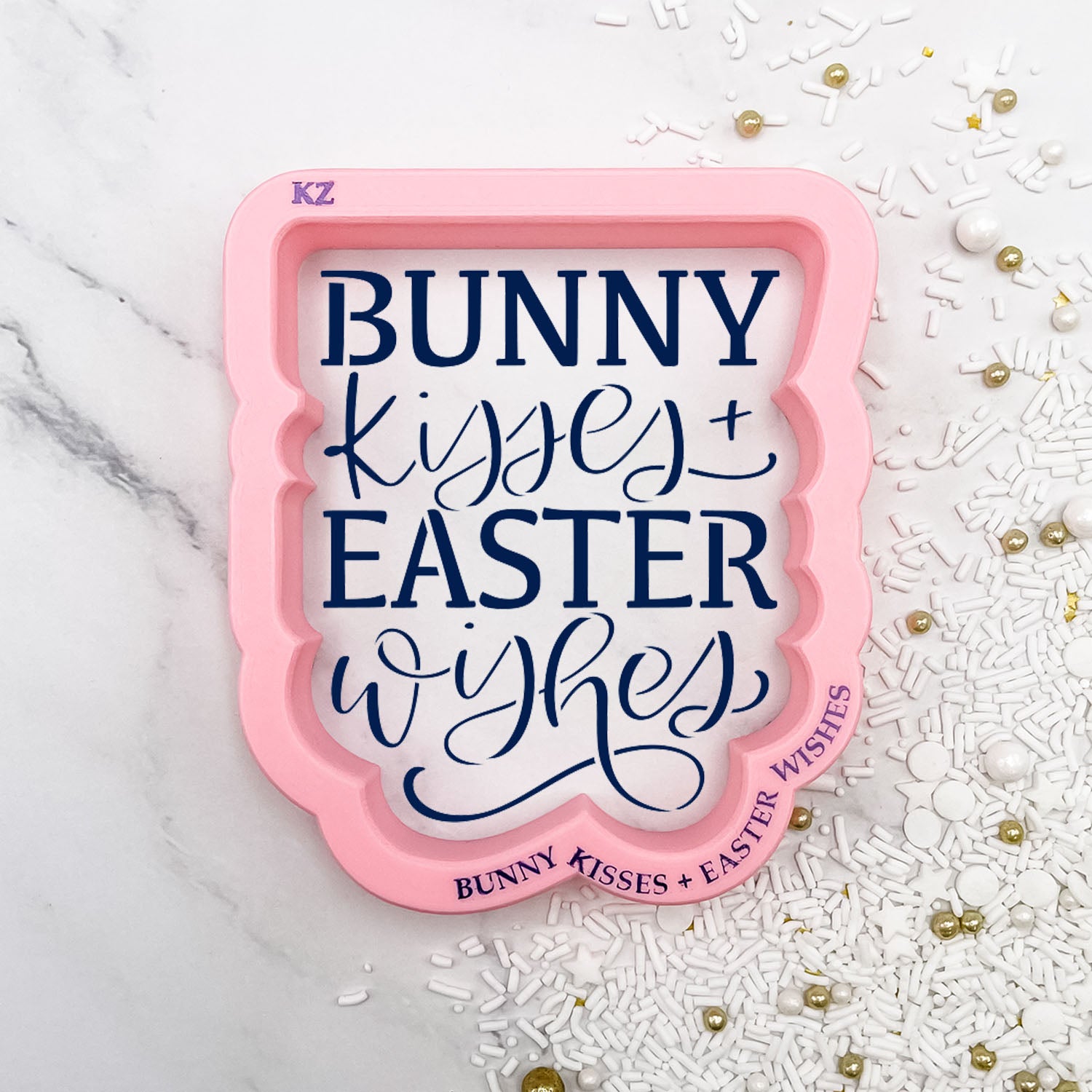 Bunny Kisses + Easter Wishes Hand Lettered