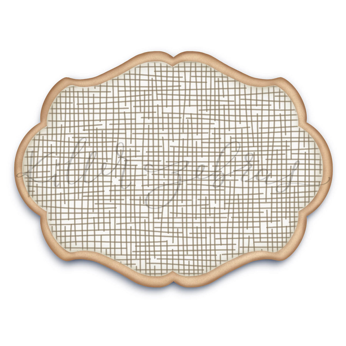 5.5 x 5.5 Stencil Burlap Stencil