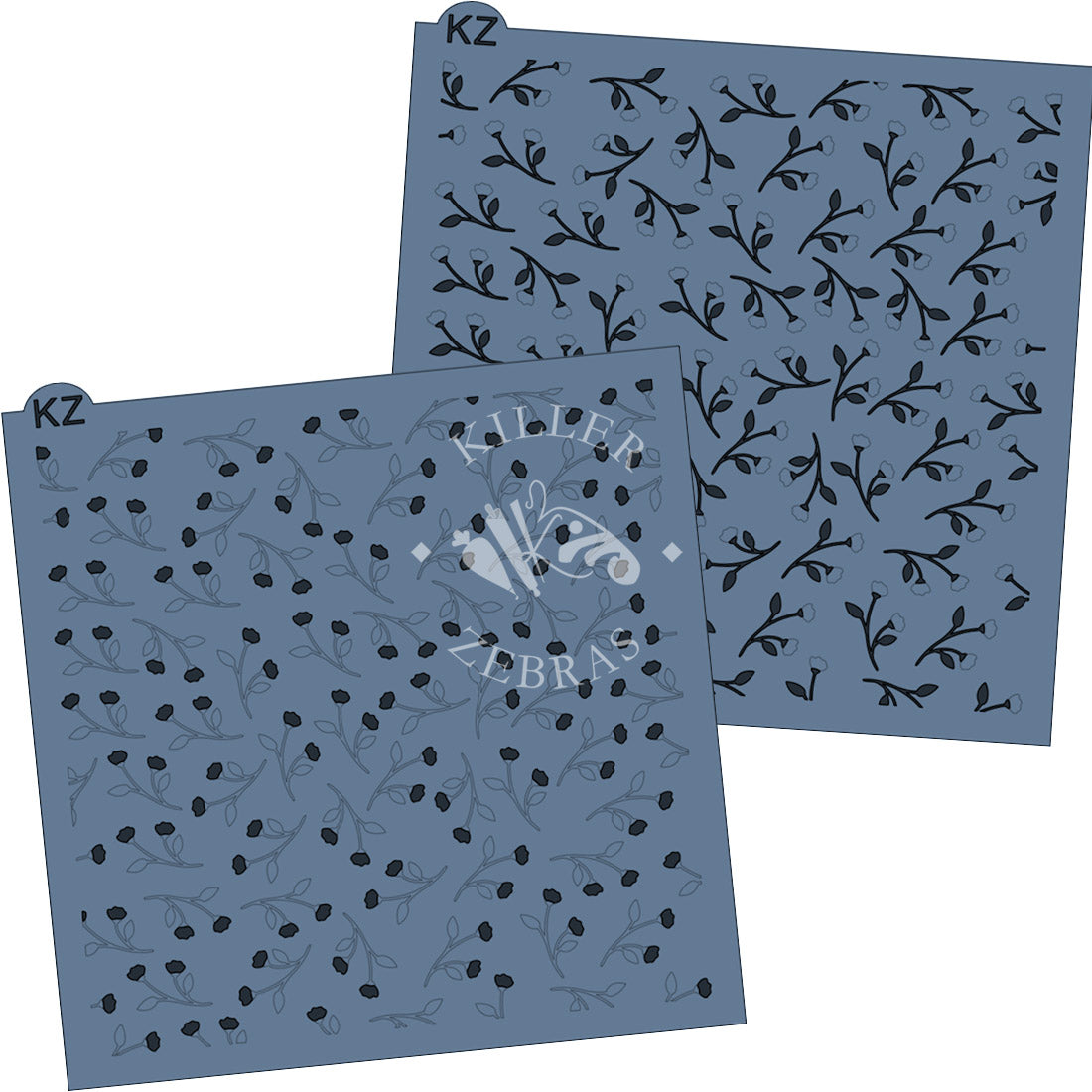 5.5 x 5.5 Stencil Buttercups 2 Part Stencil