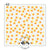 Large, square stencil with candy corn, yellow, white, and orange filling the square.