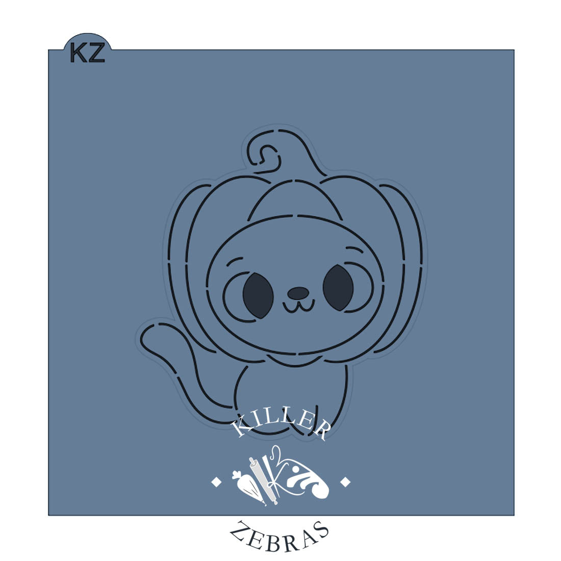 Cookie Cutters Cat with Pumpkin Head Cutter/Stencil