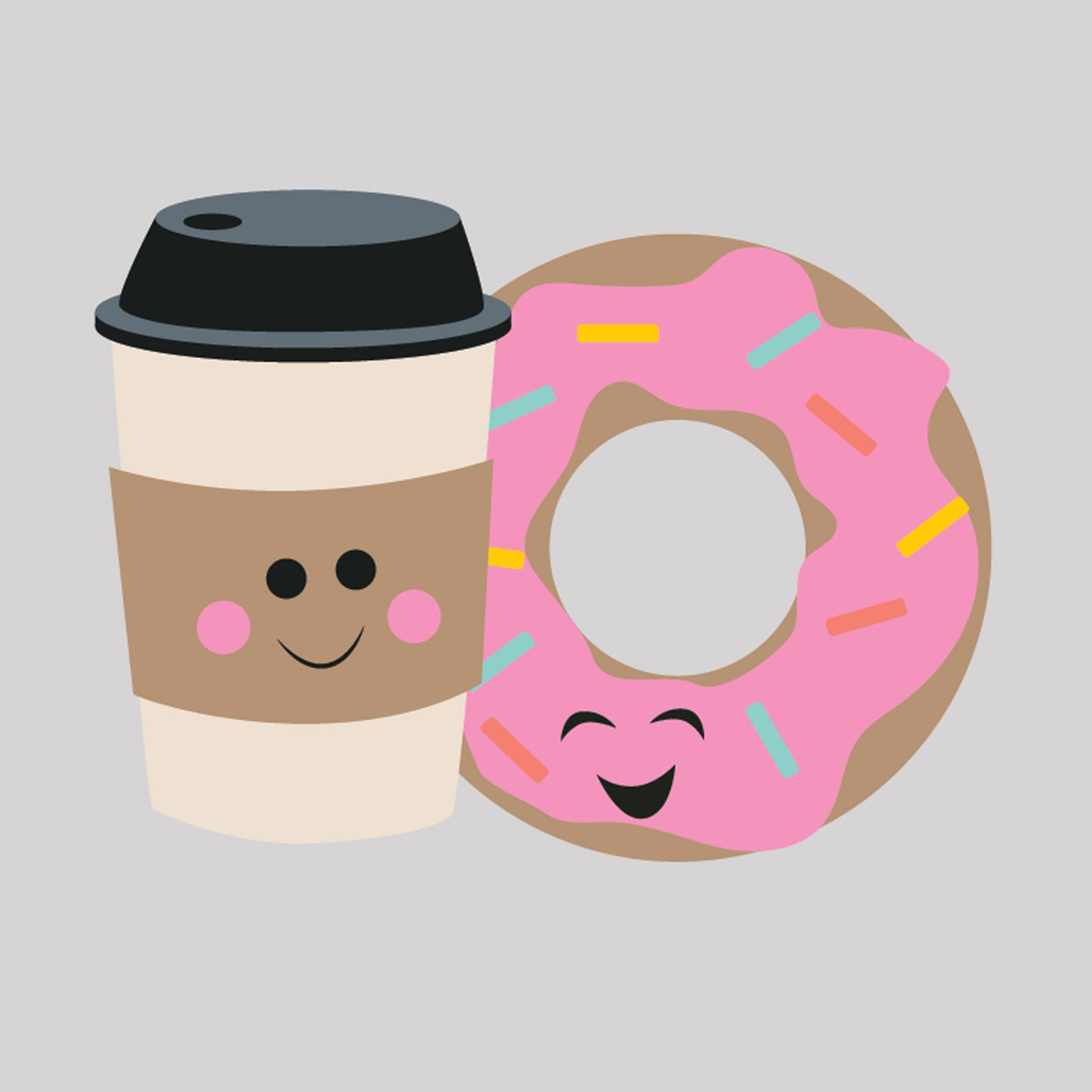 Coffee & Donuts Cutter/Stencil