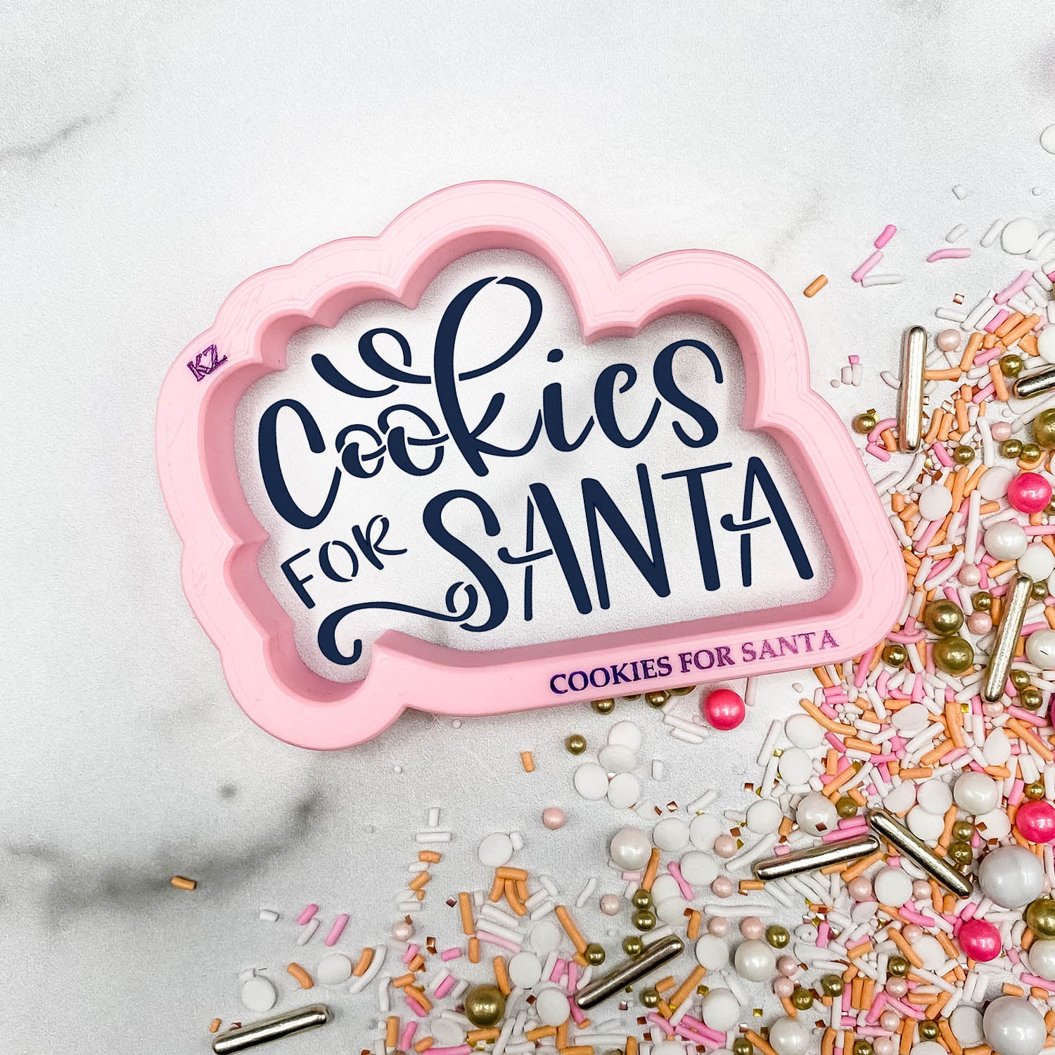 Cookies For Santa Hand Lettered
