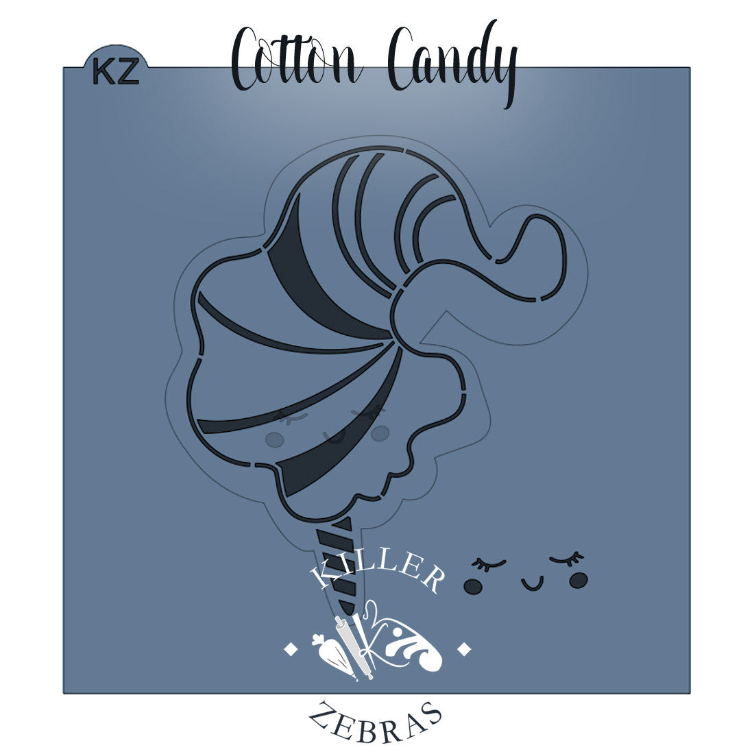 Cookie Cutters Unicorn Cutter/Stencil Cotton Candy Stencil