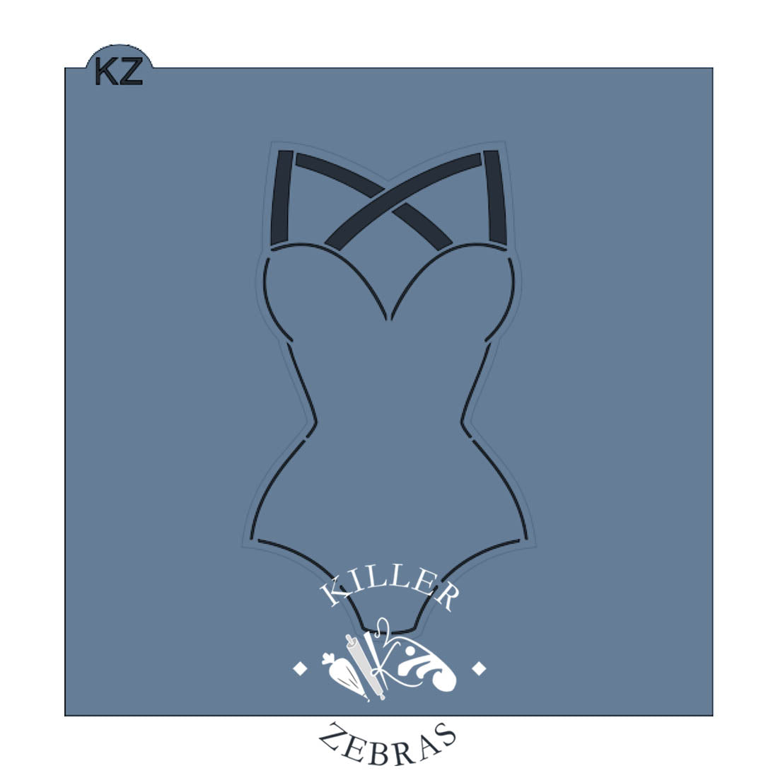 Cookie Cutters Crisscross Swimsuit Cutter/Stencil