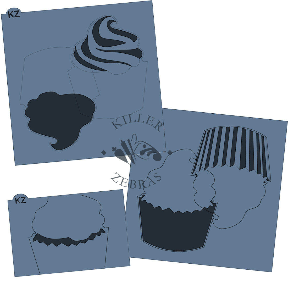 Cookie Cutters Cupcake – Cookie Cutter & Stencil Set