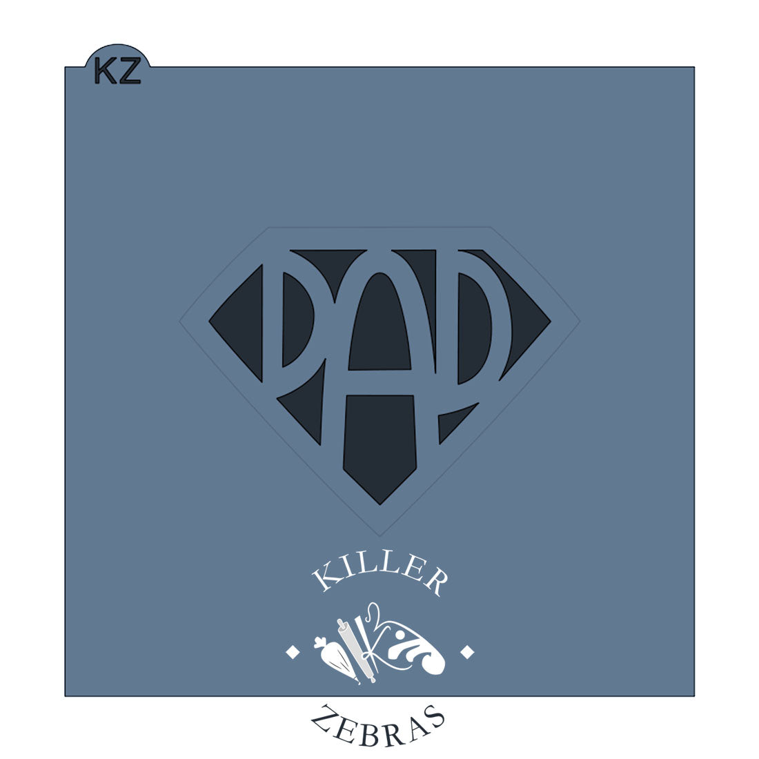 Dad Shield Stencil