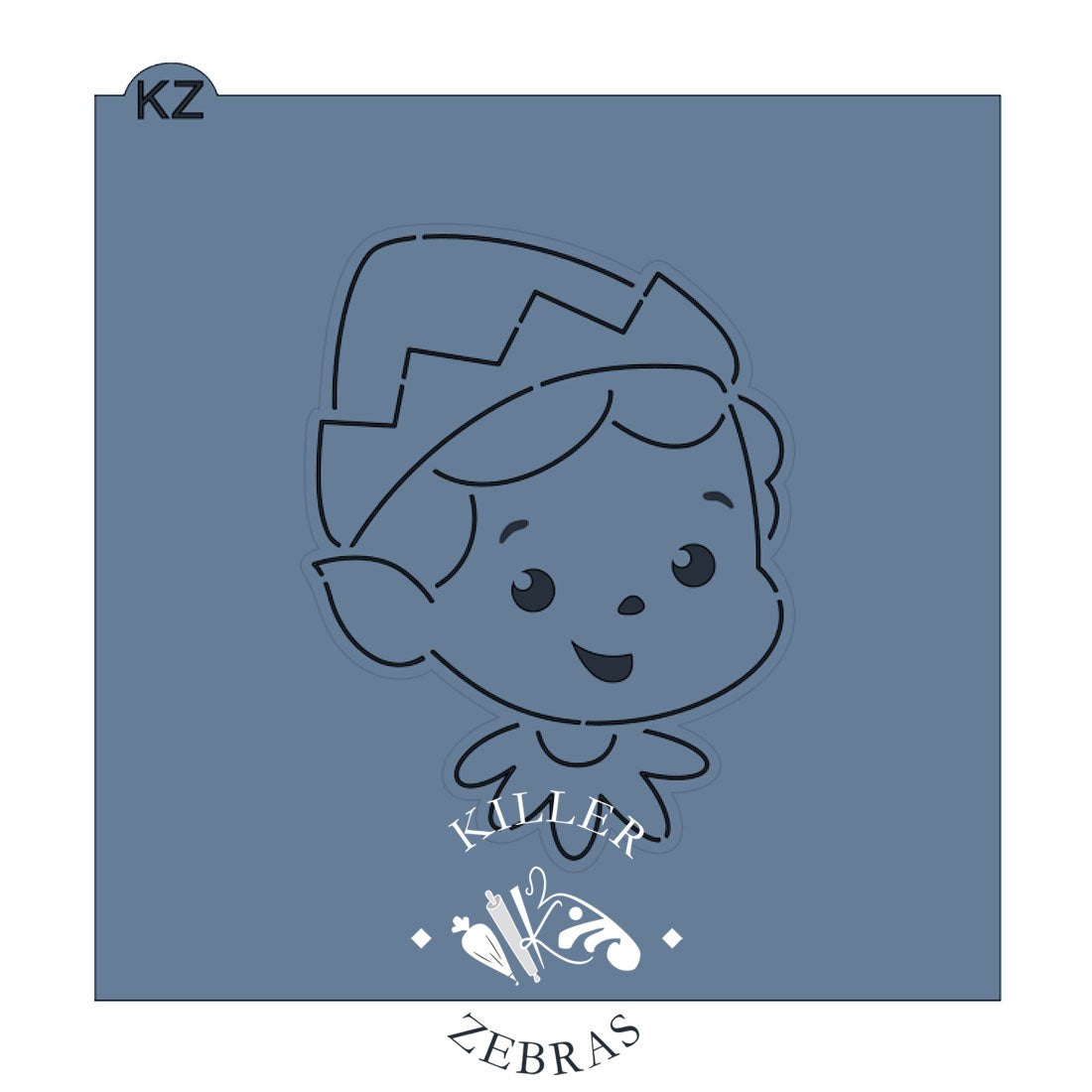 Cookie Cutters Boy Elf 2021 – Cookie Cutter & Stencil Set