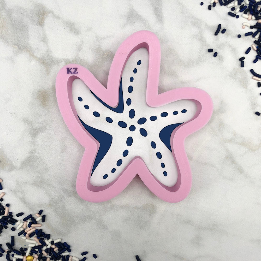 Starfish Cookie Cutter & Stencil Set | Cookie Decorating Set