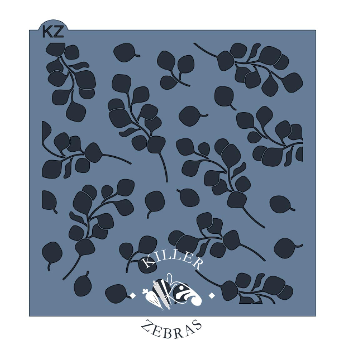 5.5 x 5.5 Stencil Eucalyptus Stencil