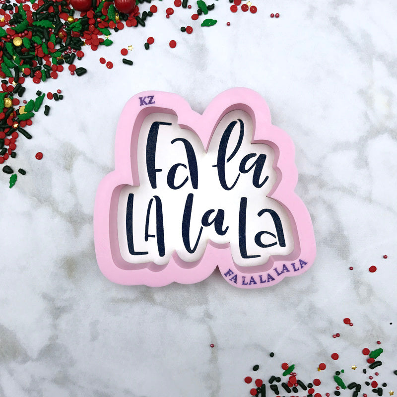 Cookie Cutters Fa La La La La Hand Lettered