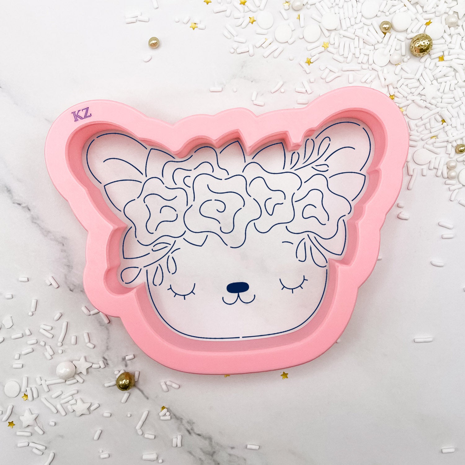 Cookie Cutters Floral Bunny Cutter/Stencil