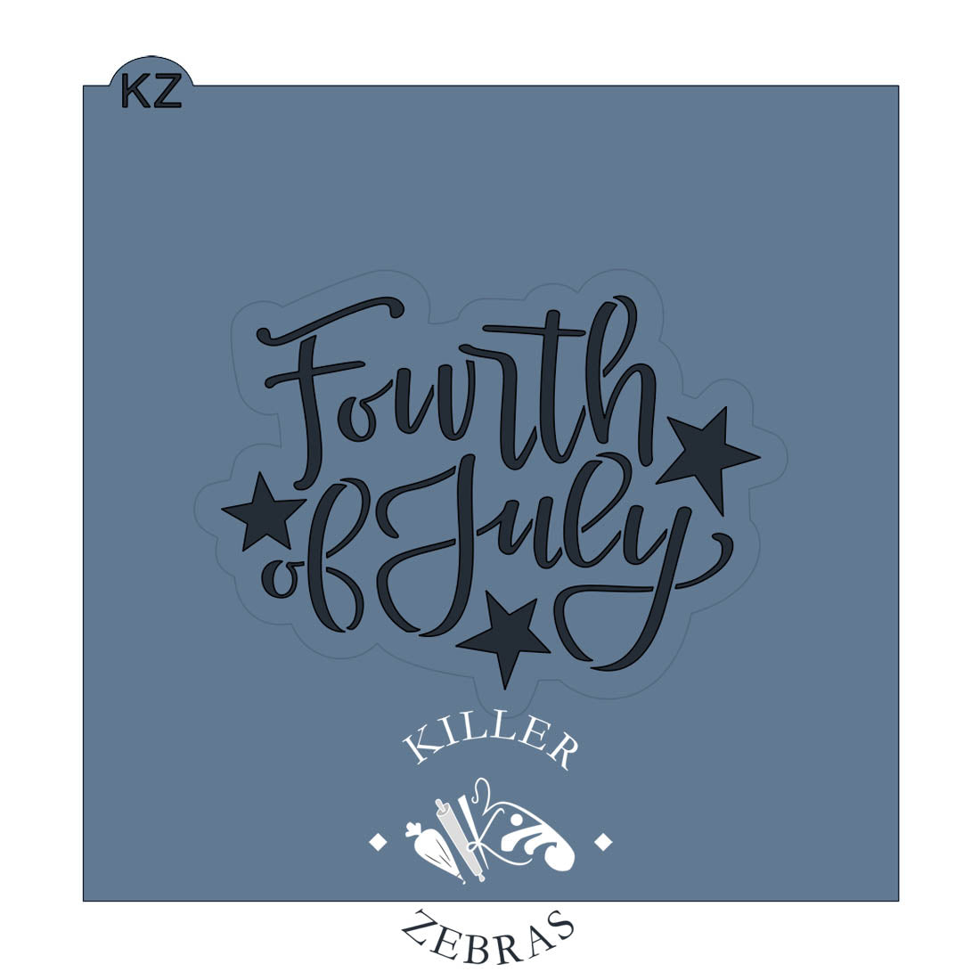 Fourth of July Hand Lettered