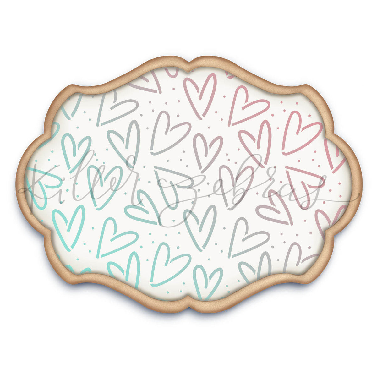 5.5 x 5.5 Stencil From the Heart Stencil