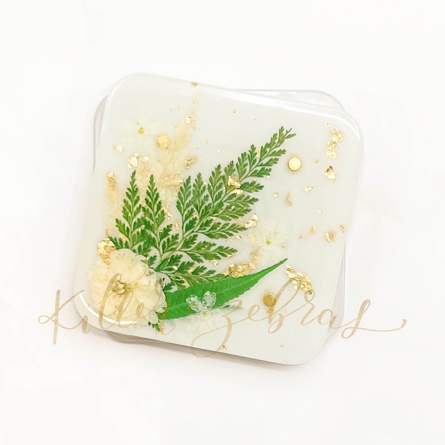 Turntable GOLD FLAKE BOTANICAL Magnetic Cookie Turntable