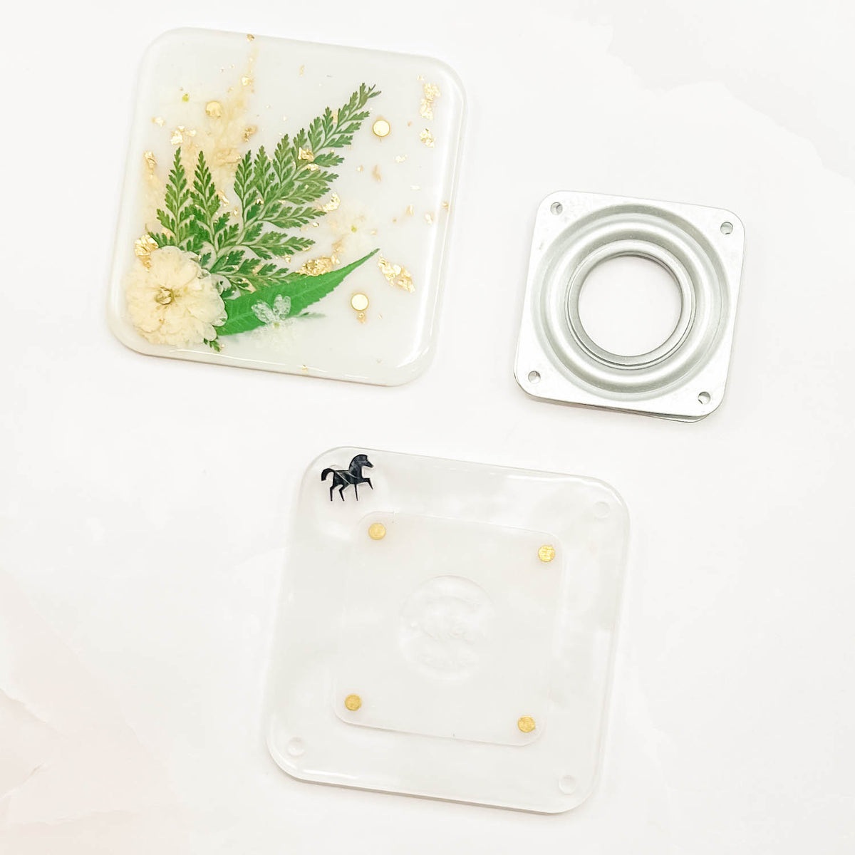 Turntable GOLD FLAKE BOTANICAL Magnetic Cookie Turntable