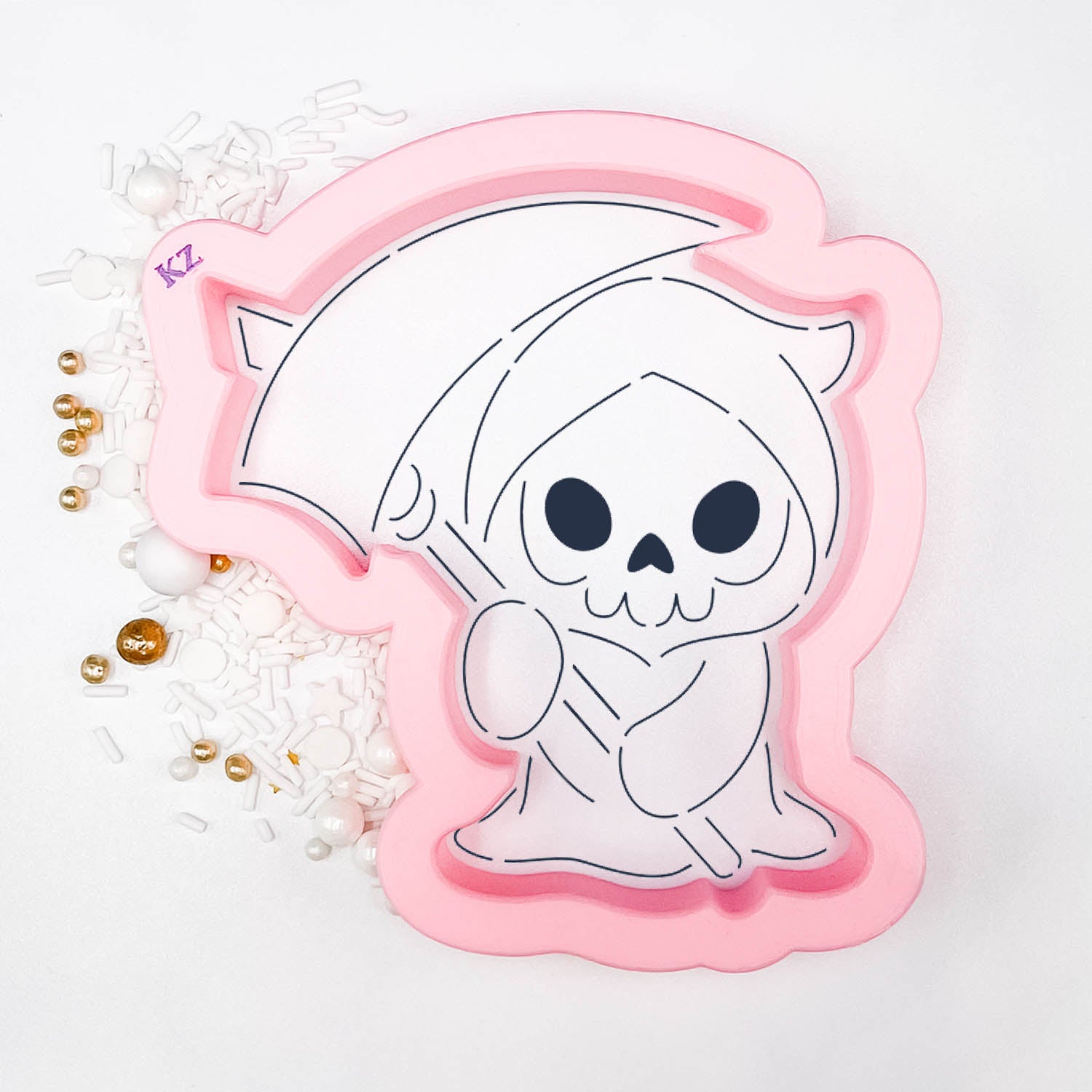 cookie cutter in the shape of the grimm reaper