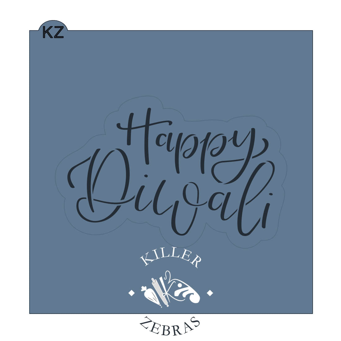 Cookie Cutters Happy Diwali Hand Lettered