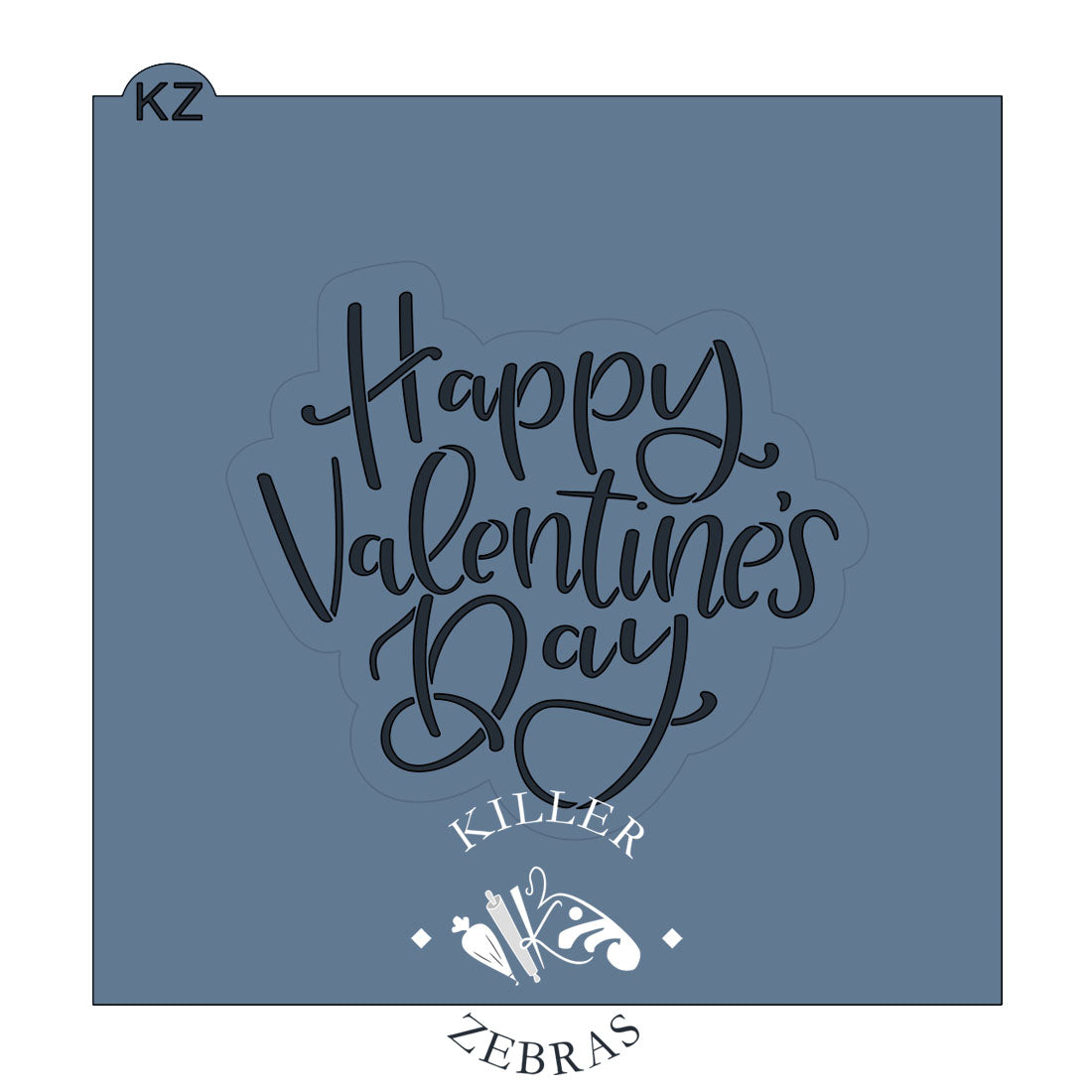 Cookie Cutters Happy Valentine's Day Hand Lettered