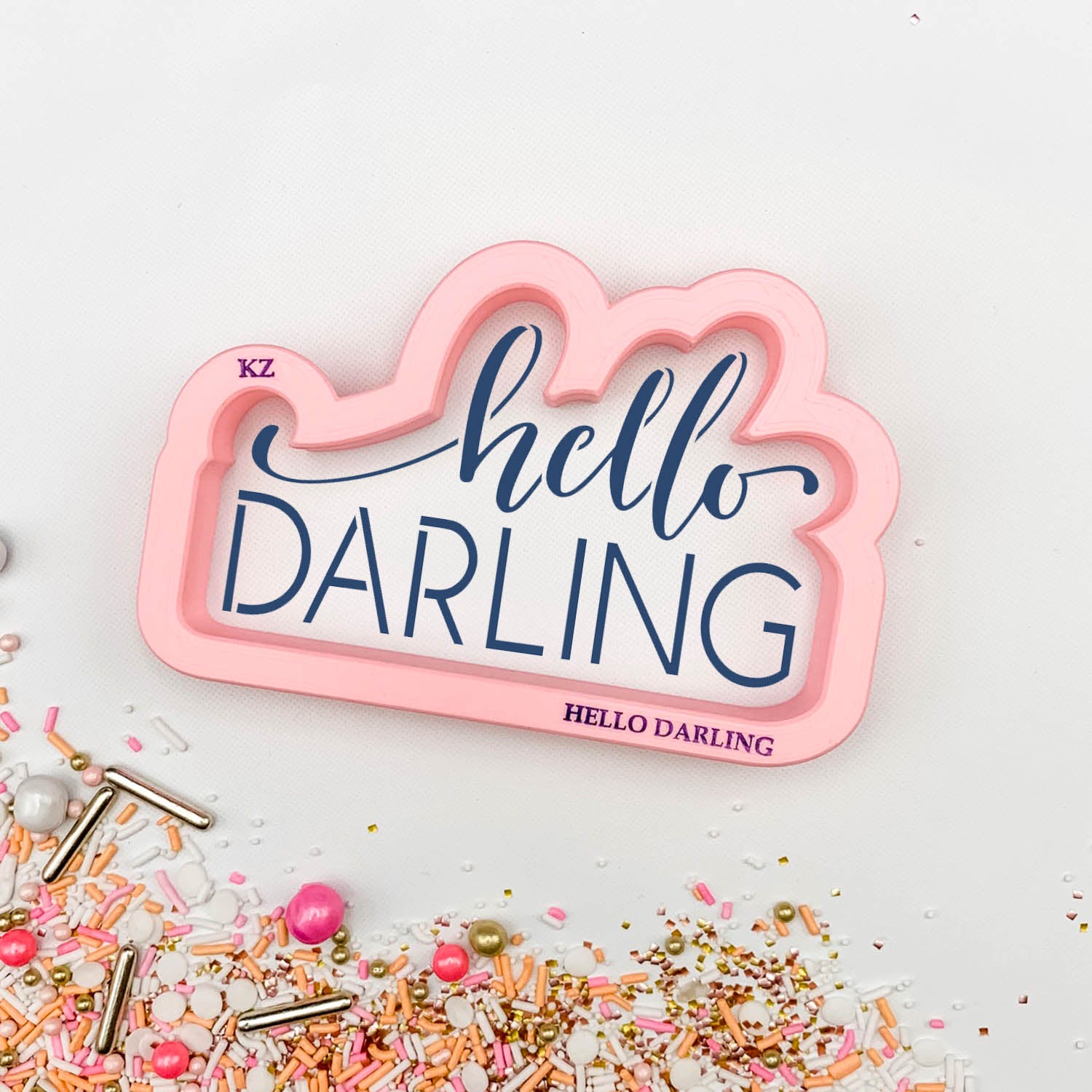 Cookie Cutters Hello Darling – Cookie Cutter & Stencil Set