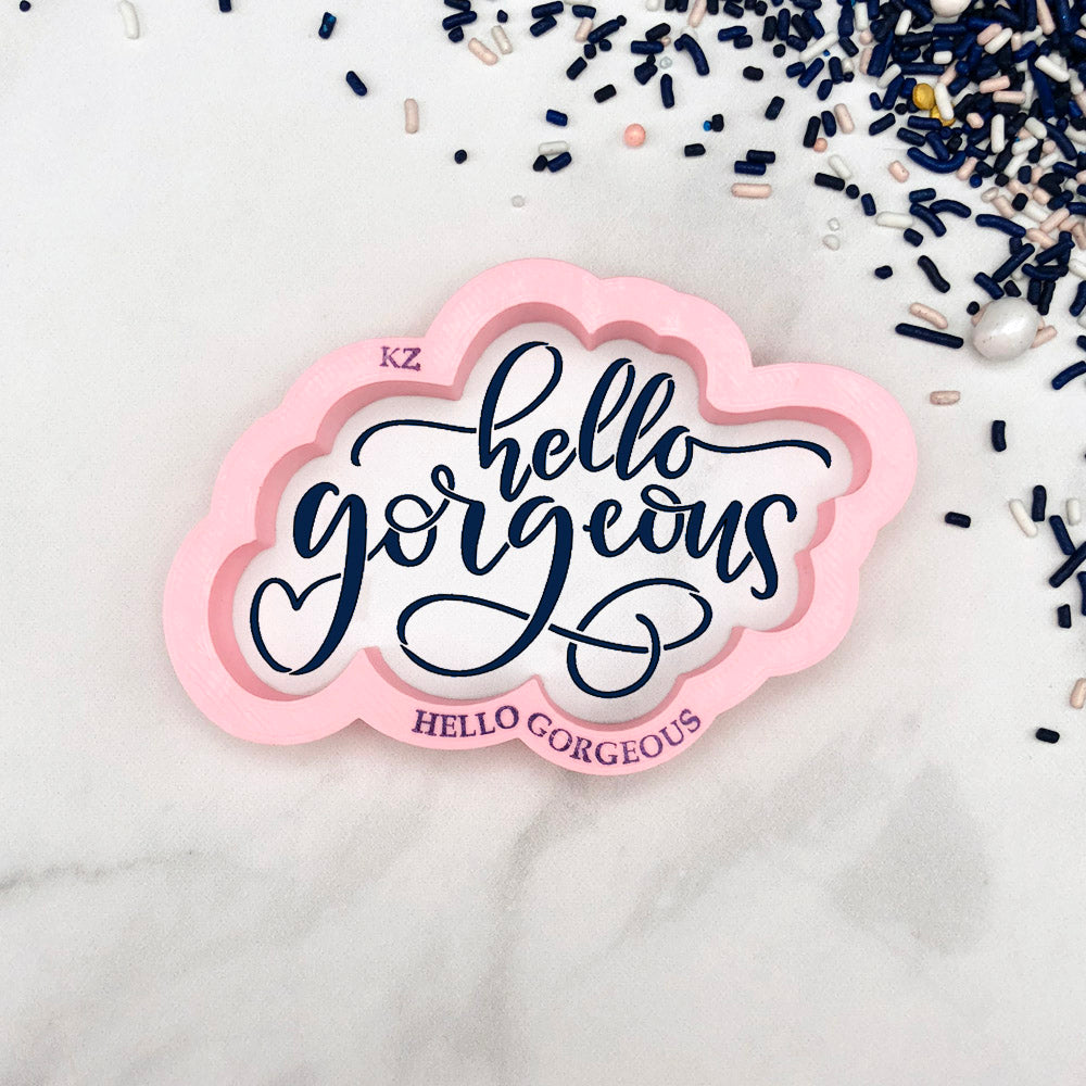 Cookie Cutters Hello Gorgeous Cutter/Stencil
