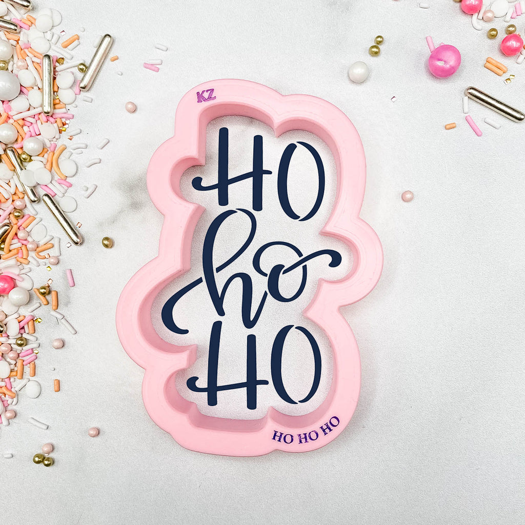 Ho Ho Ho Cookie Cutter & Stencil Set | Cookie Decorating Set