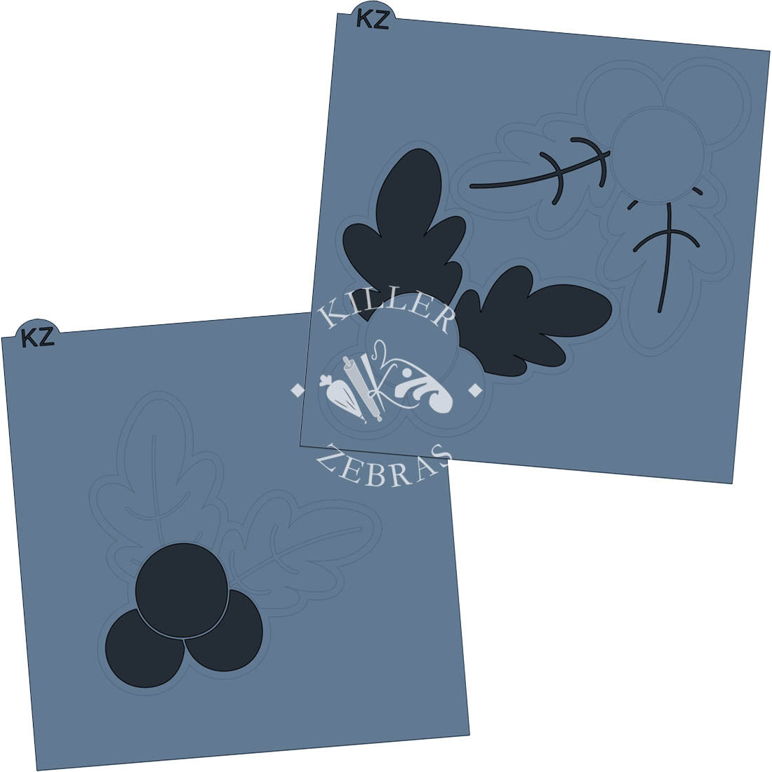 Cookie Cutters Holly Bunch Cutter/Stencil