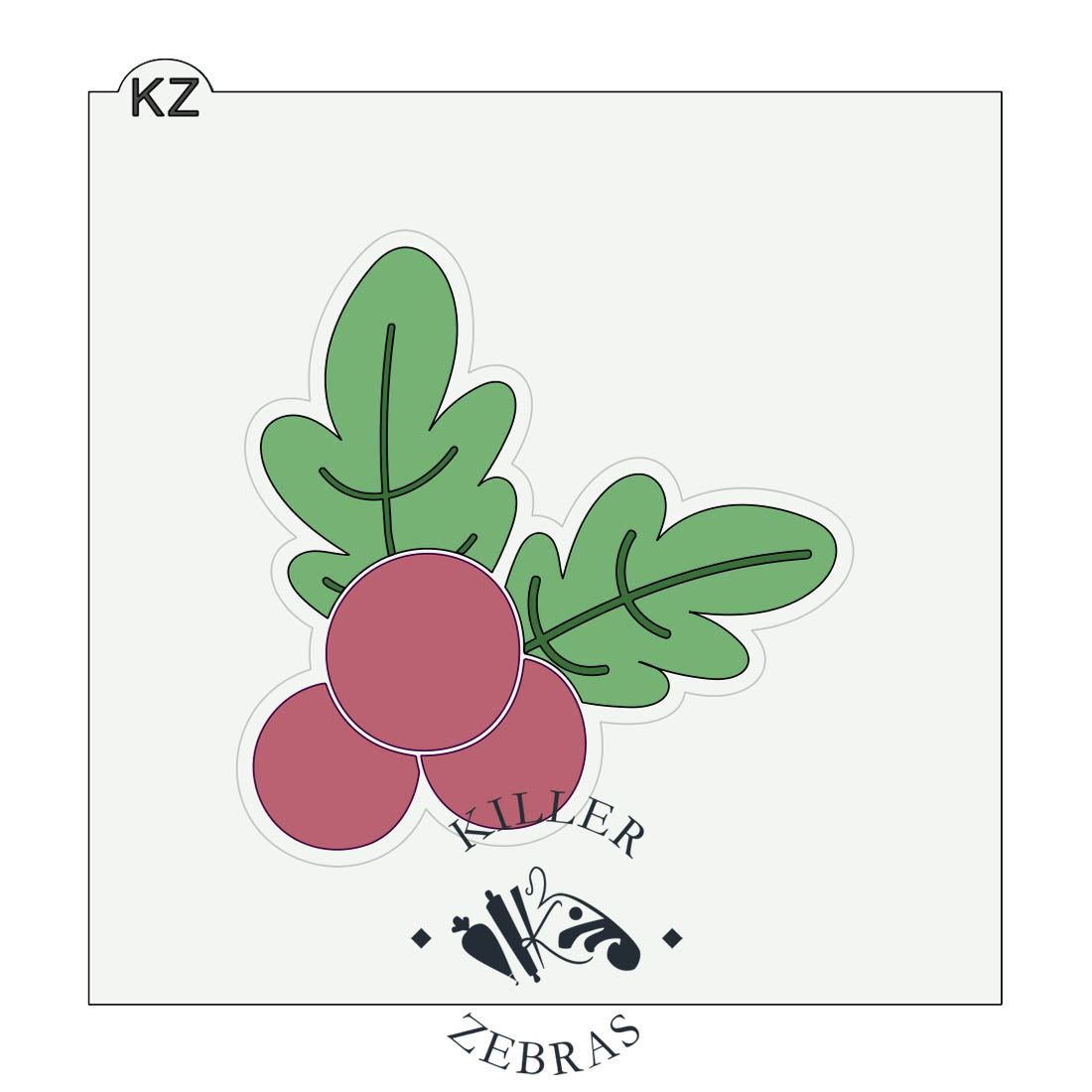 Cookie Cutters Holly Bunch Cutter/Stencil