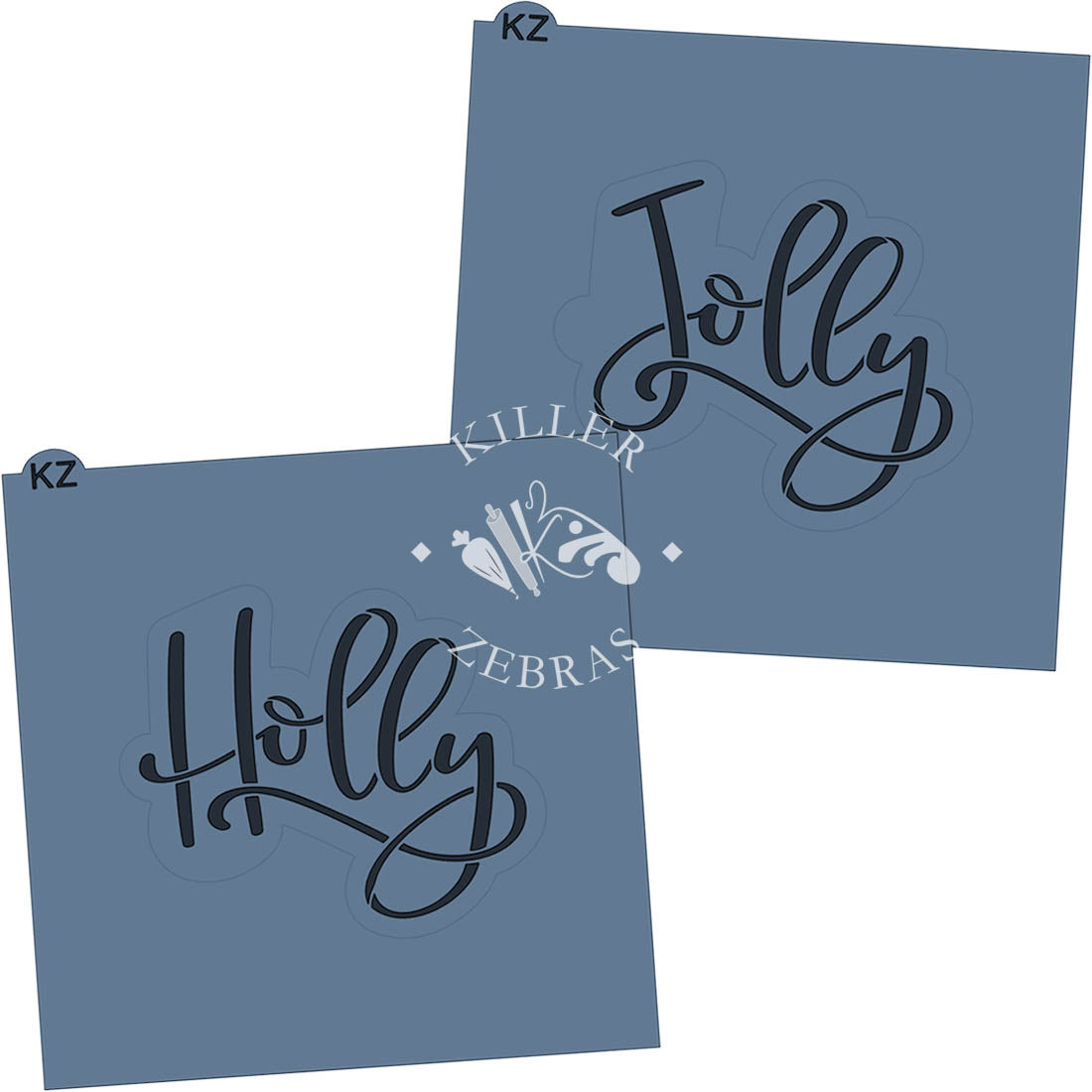 Cookie Cutters Holly/Jolly Hand Lettered