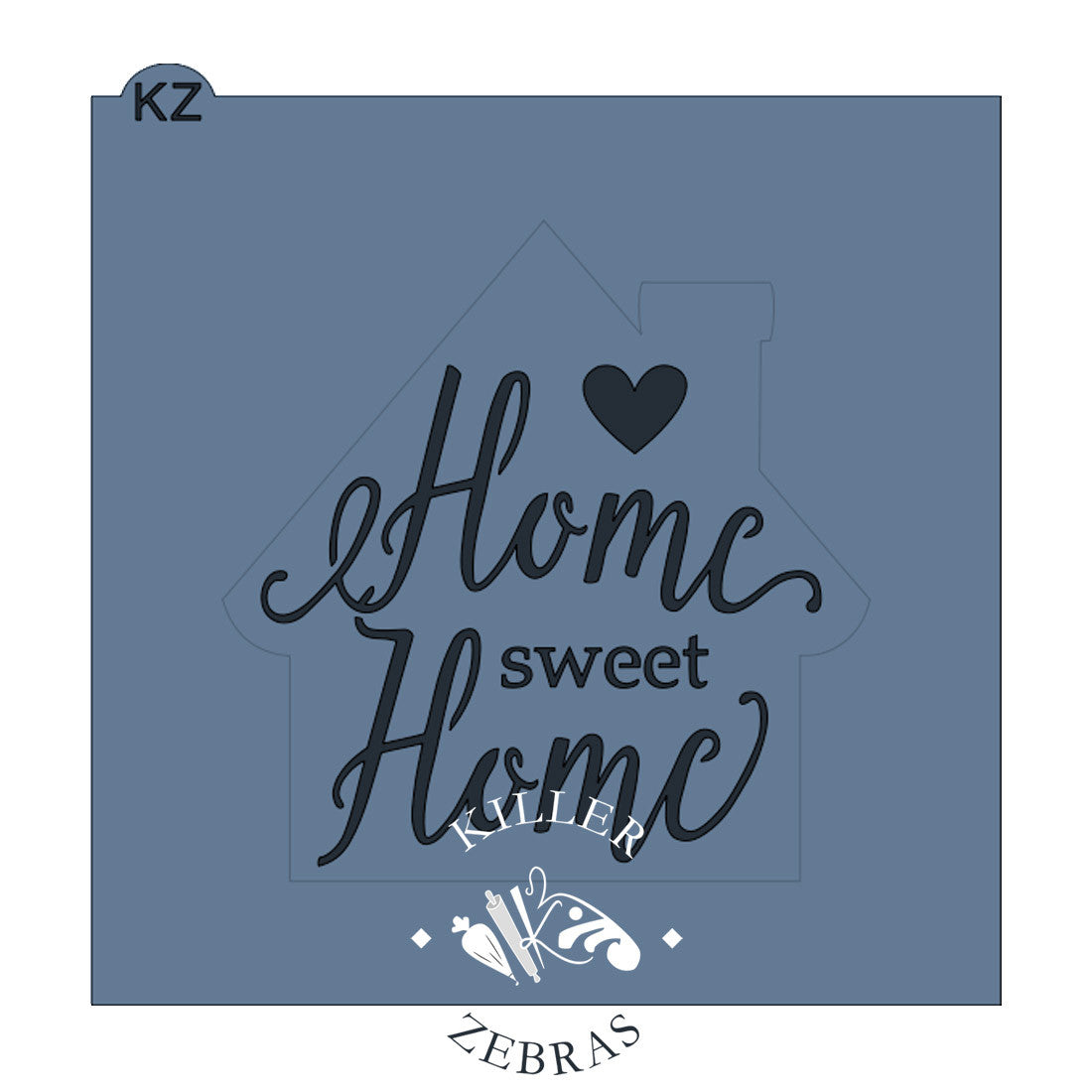5.5 x 5.5 Stencil Cottage House Stencils Home Sweet Home
