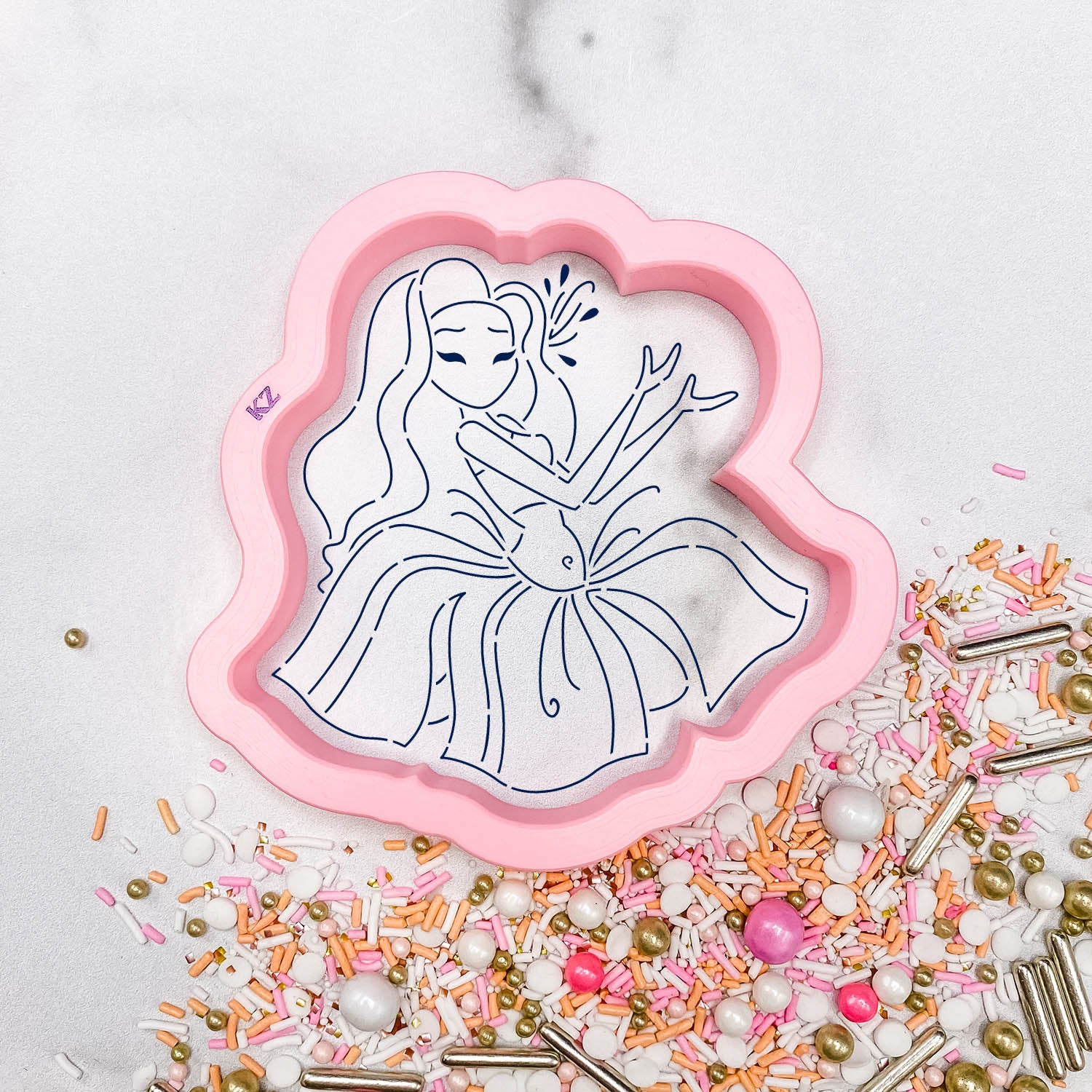 Hula Girl Cookie Cutter & Stencil Set | Cookie Decorating Set