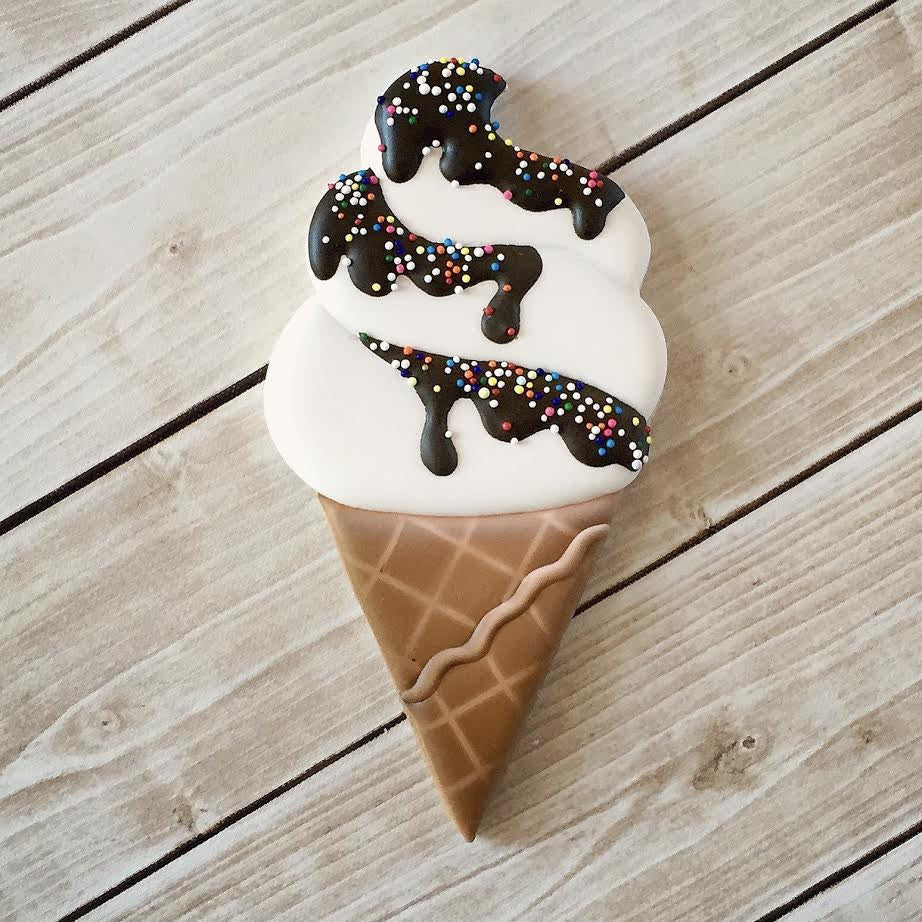 Swirled Ice Cream Cutter/Stencil
