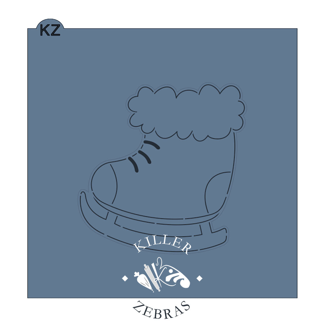 Cookie Cutters Ice Skate Cutter/Stencil