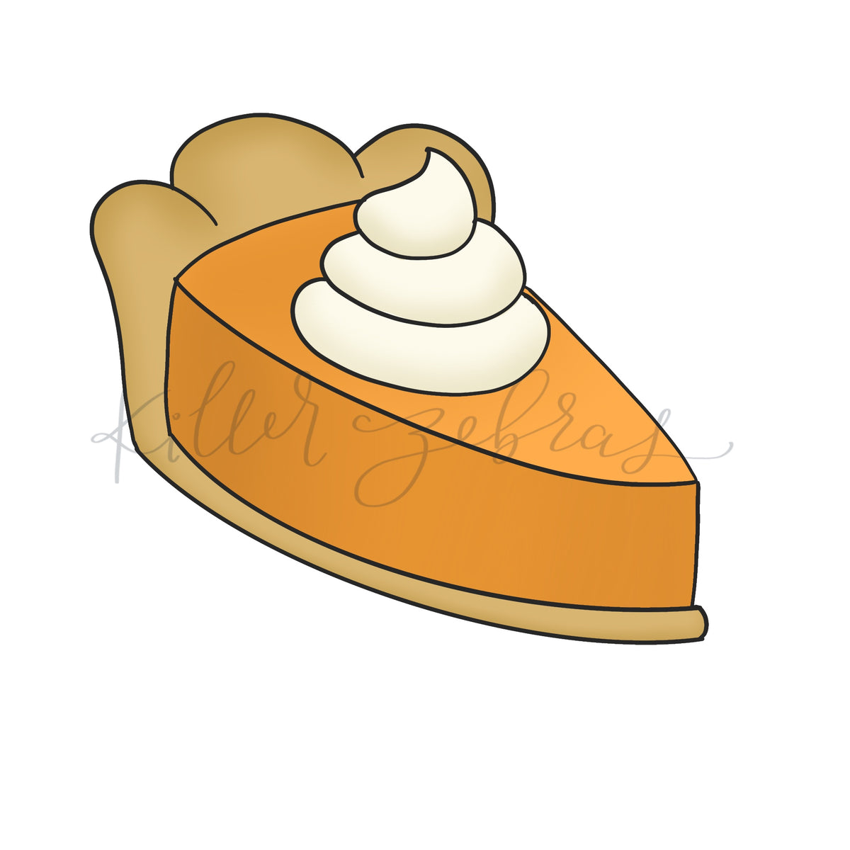 Cookie Cutters Pumpkin Pie Slice Cutter/Stencil