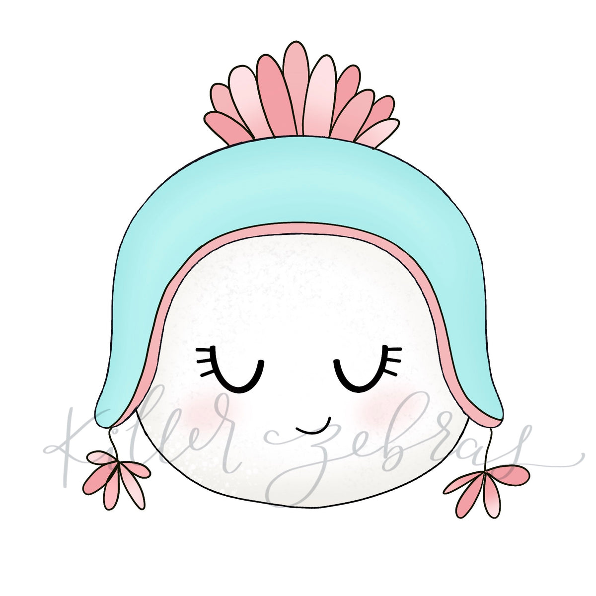 Cookie Cutters Snowball with Pom Hat Cutter/Stencil