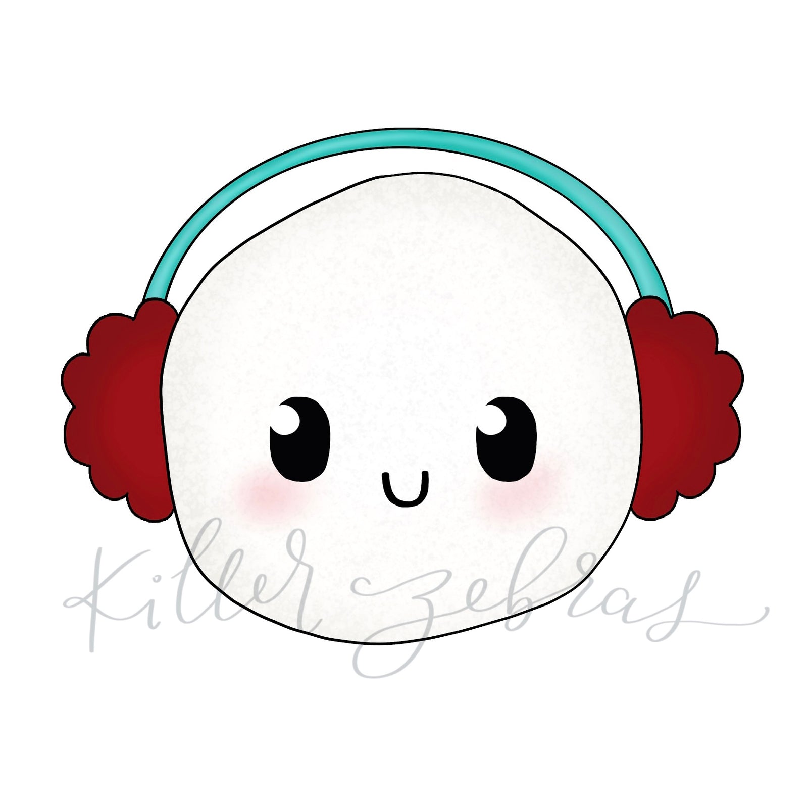 Cookie Cutters Snowball with Earmuffs Cutter/Stencil