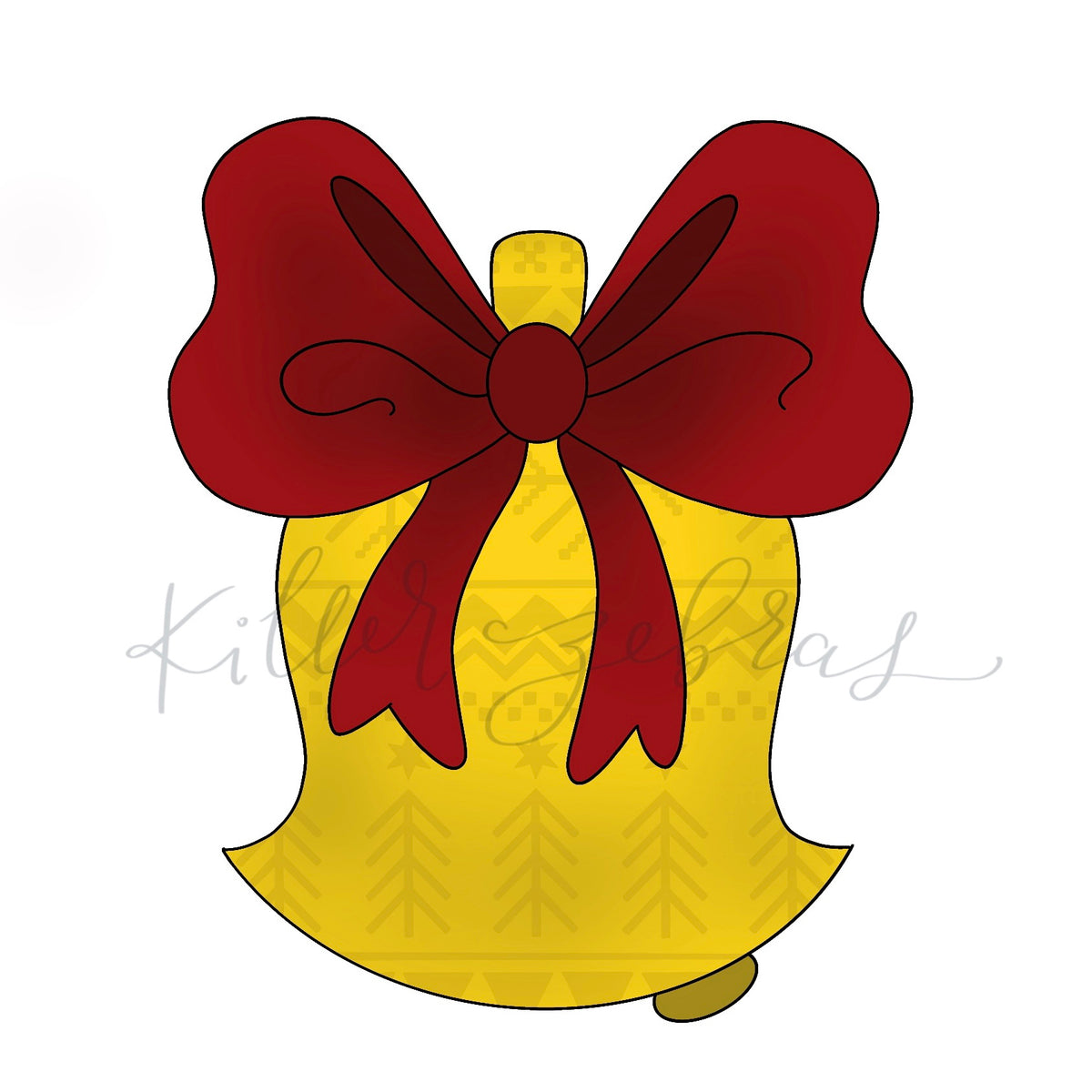 Cookie Cutters Bell with Bow Cutter/Stencil