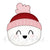 Snowball with Snow Hat Cutter/Stencil