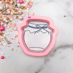 Jam Jar Cookie Cutter & Stencil Set | Cookie Decorating Set