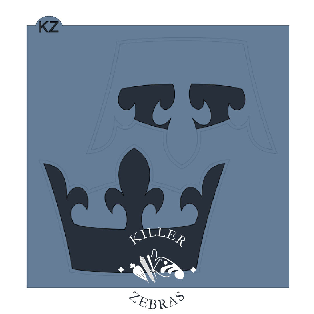Cookie Cutters King&#39;s Crown Cutter/Stencil