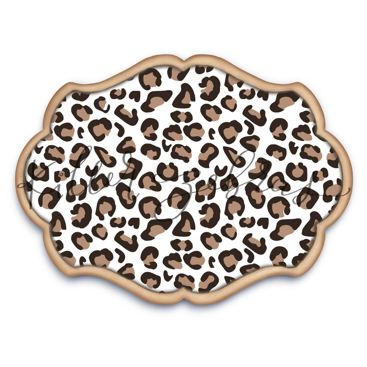 5.5 x 5.5 Stencil Leopard Print 2 Part Stencil