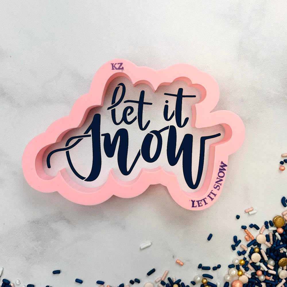 Let it Snow Hand Lettered