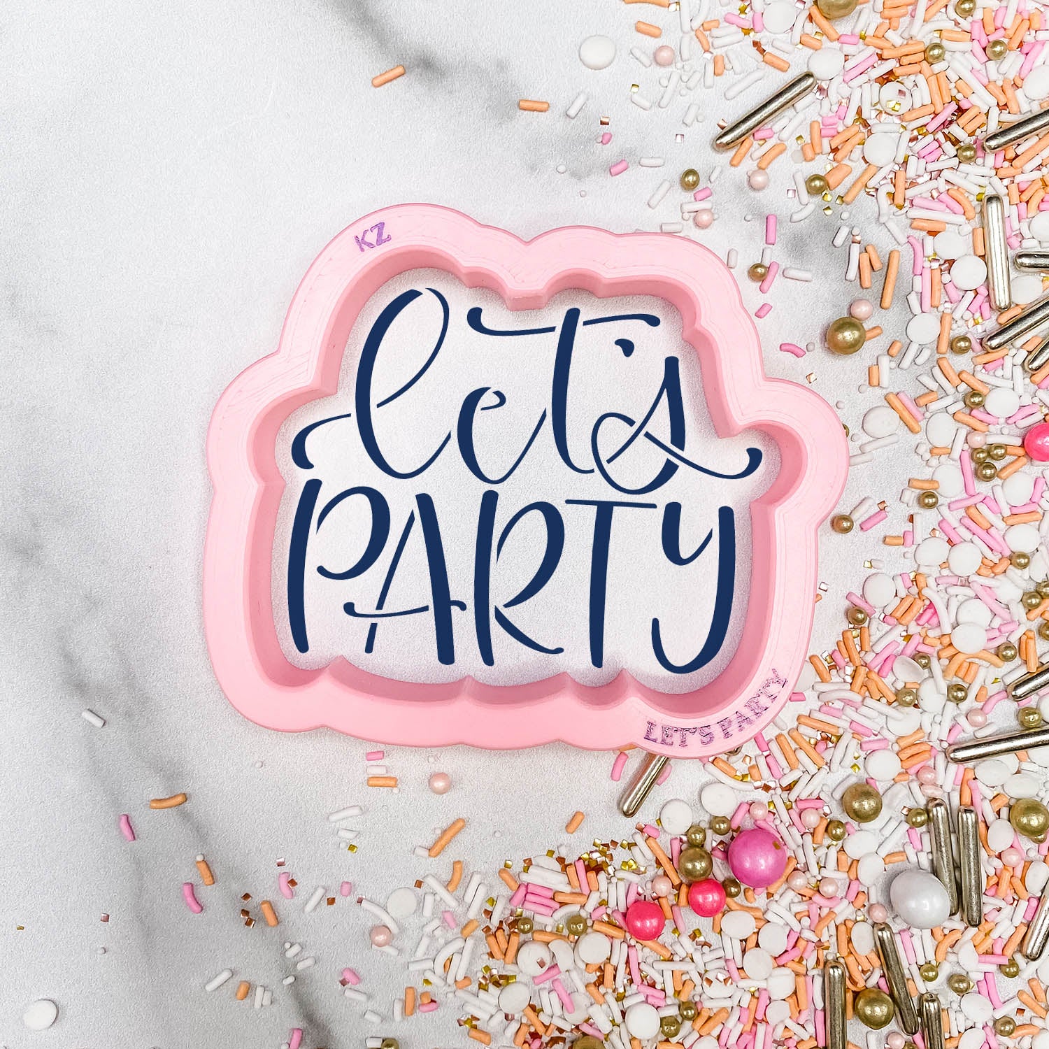 Let's Party Hand Lettered