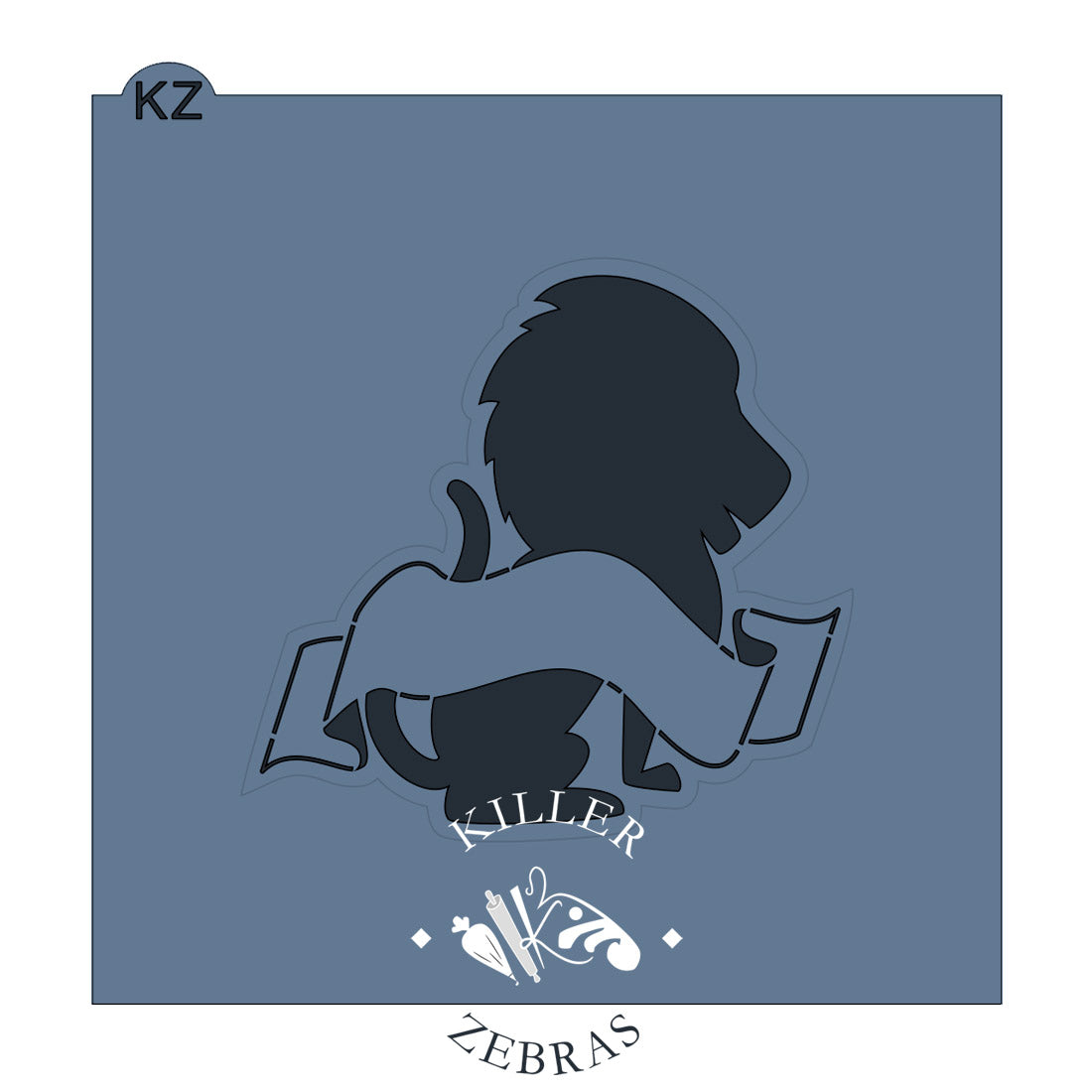 Cookie Cutters Lion with Banner Cutter/Stencil